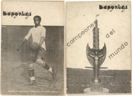 Lot of (2) 1930 World Cup "Deportes" Magazines 